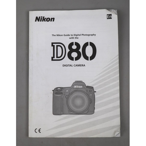 170 - Nikon D80 digital camera with 18-70mm lens &  accessories together with Sigma 70-300mm lens