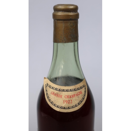 174 - Bottle of N. Barriasson & Co 1922 Grande Champagne Cognac - Level good.