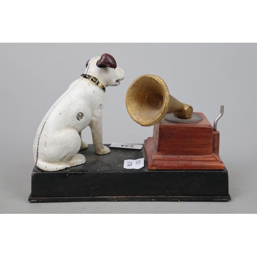 234 - Cast iron novelty musical money box