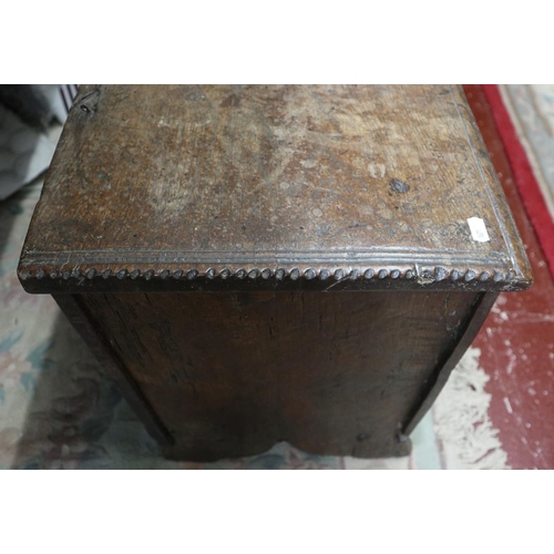 271 - Early elm coffer - Approx W: 98cm D: 38cm H: 52cm