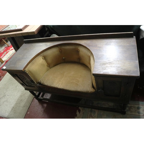 273 - Telephone seat - Approx W: 118cm  D: 43cm  H: 73cm