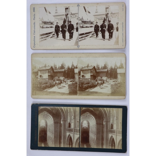 282 - Good collection of stereoscope cards circa 1900s