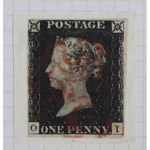 286 - Stamps - Good collection of GB stamps to include QV 1840 Penny Black, 2d blue and many 1d reds. Penn... 