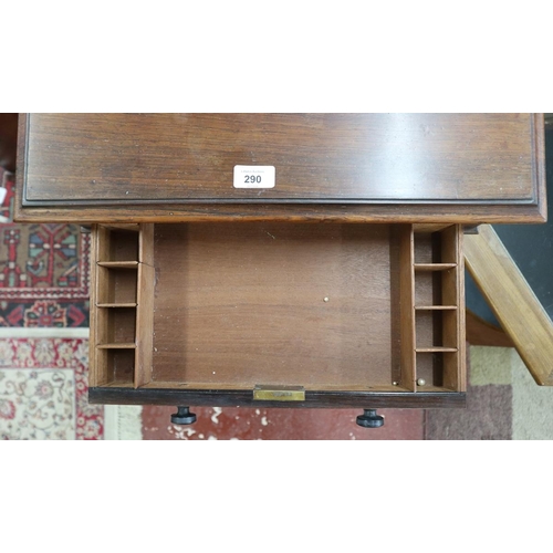 290 - Mid 19thC rosewood sewing table