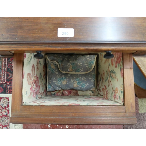 290 - Mid 19thC rosewood sewing table