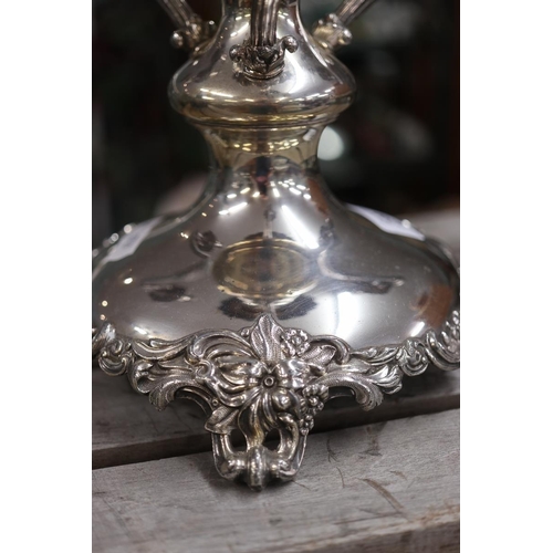 299 - Silver plated candelabra