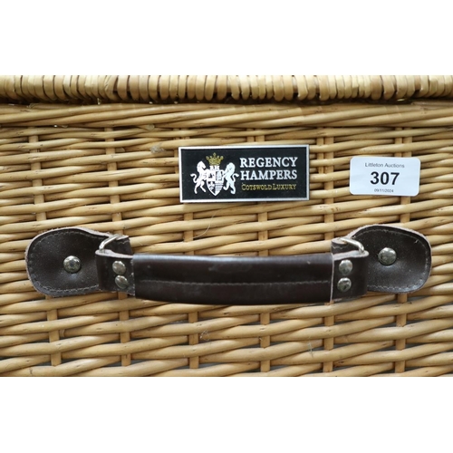 307 - 2 wicker baskets F&M and Regency Hampers