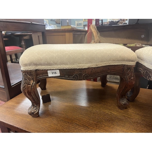 316 - Pair of Victorian footstools