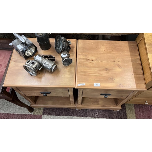 322 - Pair of bedside tables