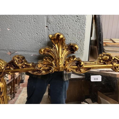 335 - Gilt framed mirror - Approx 60cm x 100cm