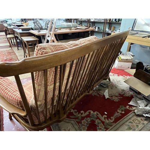 362 - Ercol sofa with Hounds tooth cushions