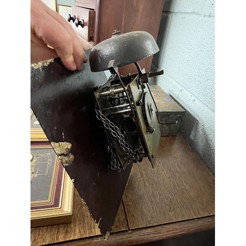 371 - Long case clock mechanism and dial by Whitehead of Stratford