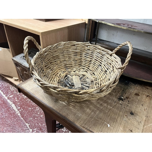 389 - Collection of wicker baskets