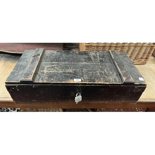 390 - Carpenters chest with tools