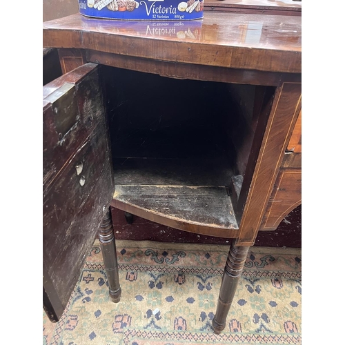 429 - Georgian inlaid sideboard - Approx W: 137cm D: 58cm H: 89cm