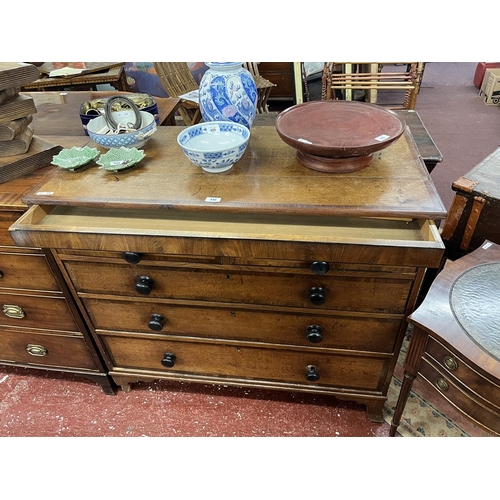 446 - Oak chest of 2 over 3 drawer with a secret drawer - Approx W: 107cm D: 52cm H: 96cm