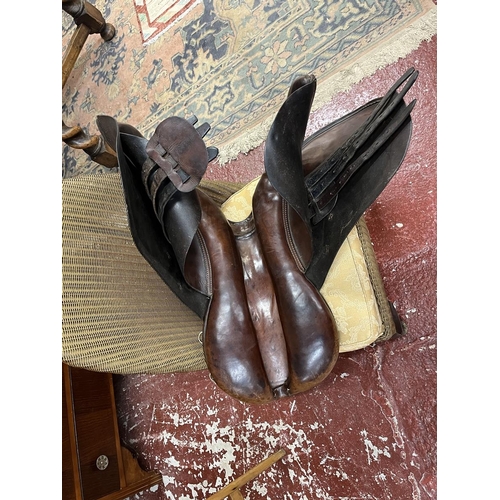 454 - Leather saddle