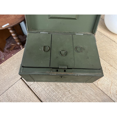 458 - Military cash box with original key