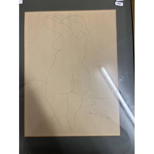 459 - Original etching - Nu de Dos - Pablo Picasso