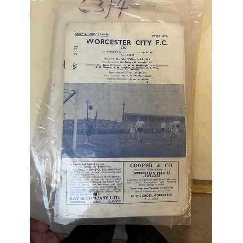 508 - Collection of Worcester City FC programmes