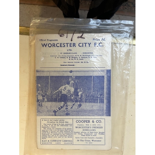 508 - Collection of Worcester City FC programmes