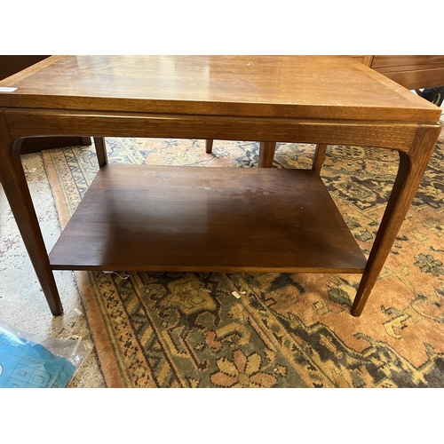 516 - Mid century 2 tier coffee table - Approx W: 76cm D: 53cm H: 52cm