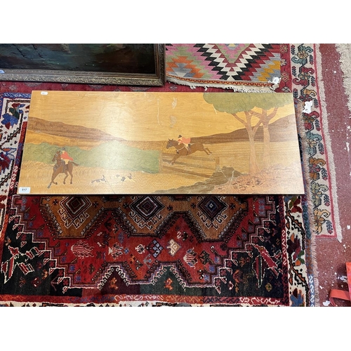 517 - Marquetry top coffee table