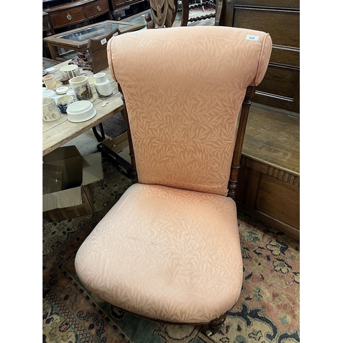 535 - Walnut nursing chair