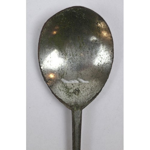 276 - A collection of 4 early latten and pewter spoons