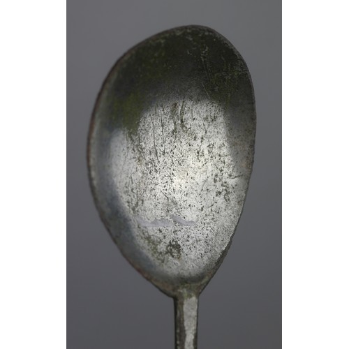 276 - A collection of 4 early latten and pewter spoons