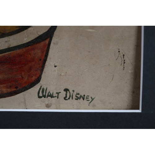 192 - Original Disney art work for BBC's The Children's Hour signed by Walt Disney - Pluto and The Water B... 