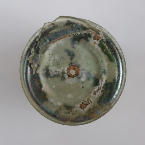 162 - Miniature glass Unguent pot with out-turned lip 2nd/3rd century A.D.