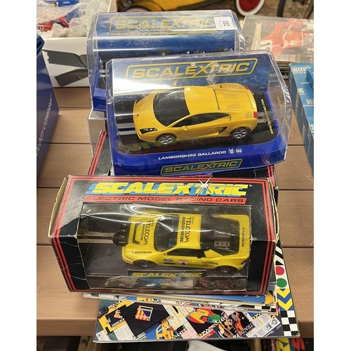 280 - Collection of boxed Scalextric cars and ephemera