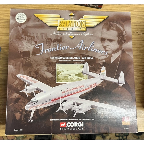 327 - Corgi 1:144 Scale 47503 Frontier Airlines Detailed Diecast Model Air India