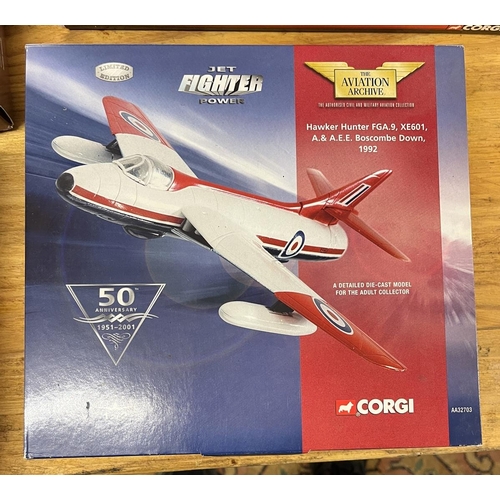 331 - Corgi Aviation Archive Hawker Hunter FGA9 Rasberry Ripple A&AEE Boscombe AA32703