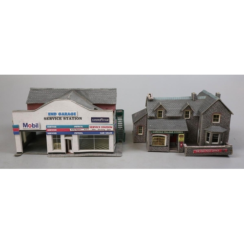 1 - Collection of railway model buildings, stickers etc.