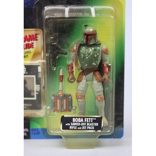 100 - Star Wars Power of the Force 1990s Boba Fett action figure with sawed-off blaster rifle and jet pack... 