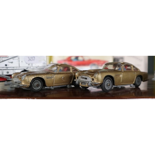 110 - Collection of die cast vehicles to include James Bond DB5 and fire engines etc.