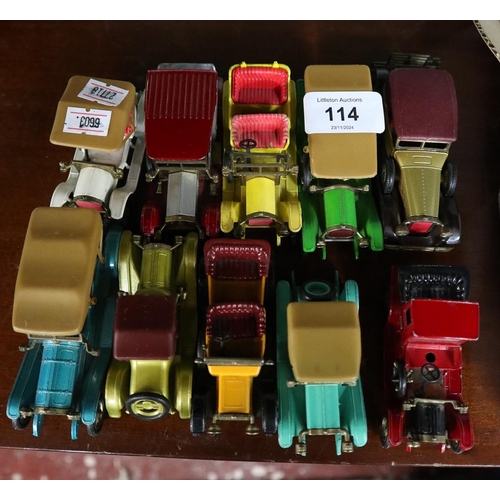 114 - Collection of vintage die cast cars