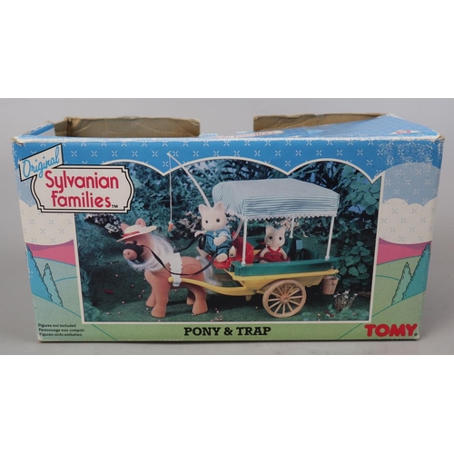 127 - 3 Sylvanian Family sets - Florist, Post Office and Pony and Trap in original boxes