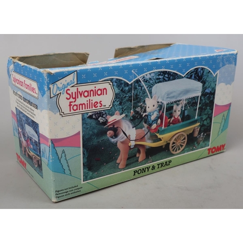 127 - 3 Sylvanian Family sets - Florist, Post Office and Pony and Trap in original boxes