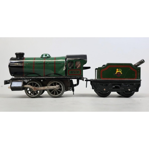 14 - 3 clockwork model railway engines, 2 by Hornby