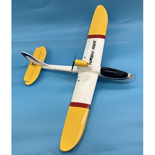 145 - Spitfire & 3 other model aircraft with servers & engines