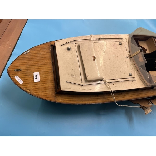 149 - Radio control boat with nitro engine Huntsman - Fast Lady