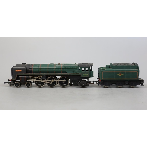 16 - 3 00 gauge Engines together with tenders inc. Hornby and Tri-Ang