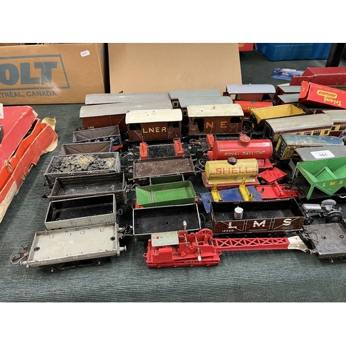 161 - Huge collection of 0 gauge rolling stock