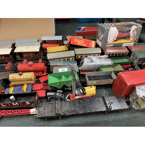 161 - Huge collection of 0 gauge rolling stock