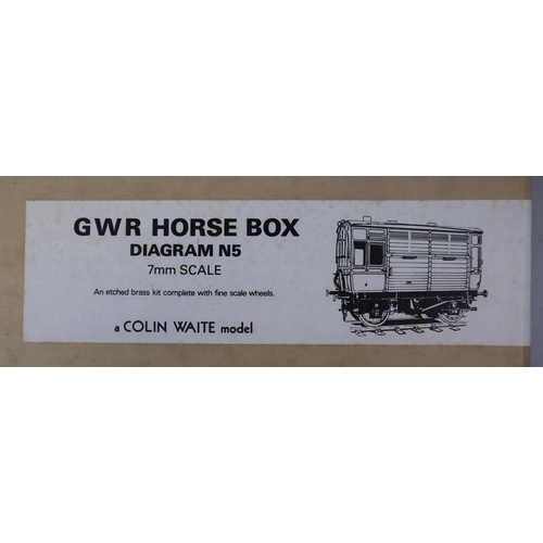 18 - 3 GWR Carriage Trucks  Brass Kits by Colin Waite