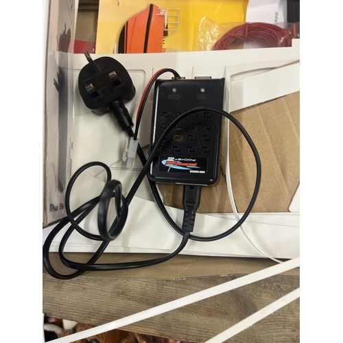 187 - Radio control pilot boat motor & servos with remote in working order