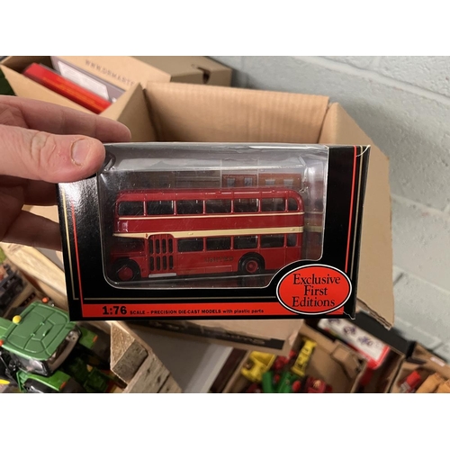 212 - Collection of die cast buses in original boxes Corgi & Efe